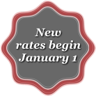 New rates begin January 1