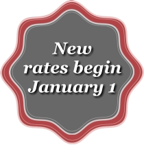 New rates begin January 1