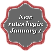New rates begin January 1